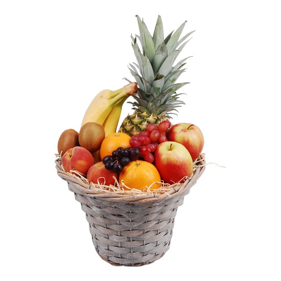 Fruitmand hoog mixed ananas bestellen